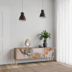 SOFTEN POPPY Móvel de TV com 3 Portas em Efeito Carvalho