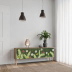 DANDELION AMUSE Móvel de TV com 3 Portas em Efeito Carvalho