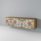 ORGANIC FOLKLORE Móvel de TV com 3 Portas em Efeito Carvalho