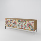 ORGANIC FOLKLORE Móvel de TV com 3 Portas em Efeito Carvalho