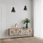 ORGANIC FOLKLORE Móvel de TV com 3 Portas em Efeito Carvalho