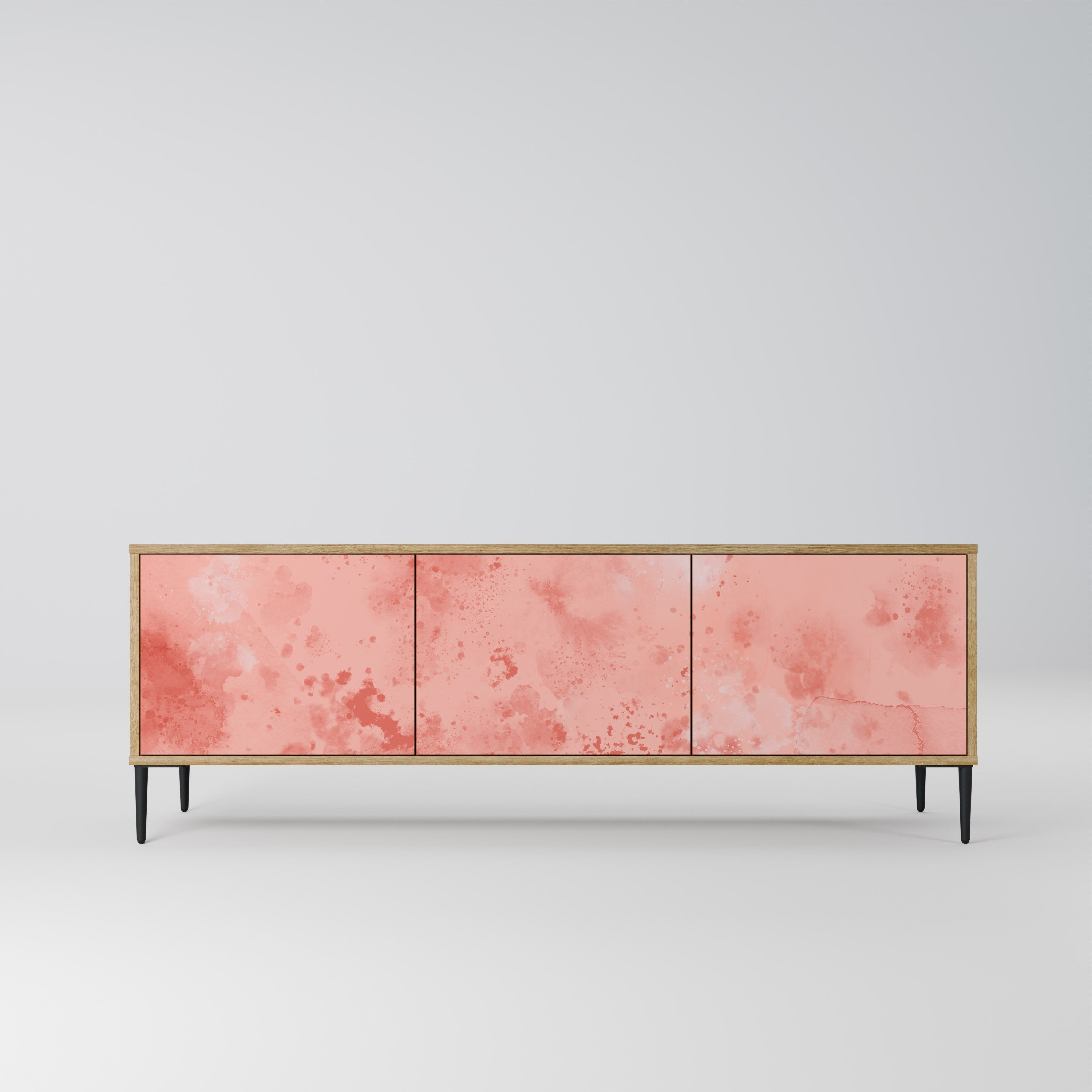 CRANE DANCE Móvel de TV com 3 Portas em Efeito Carvalho