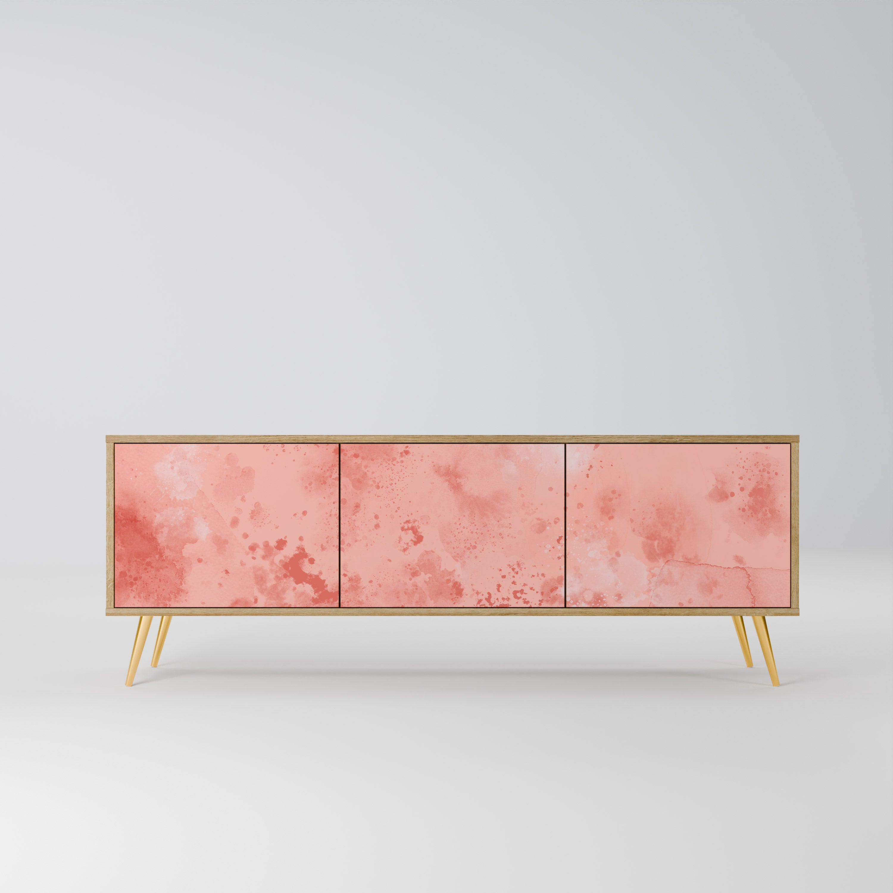 CRANE DANCE Móvel de TV com 3 Portas em Efeito Carvalho