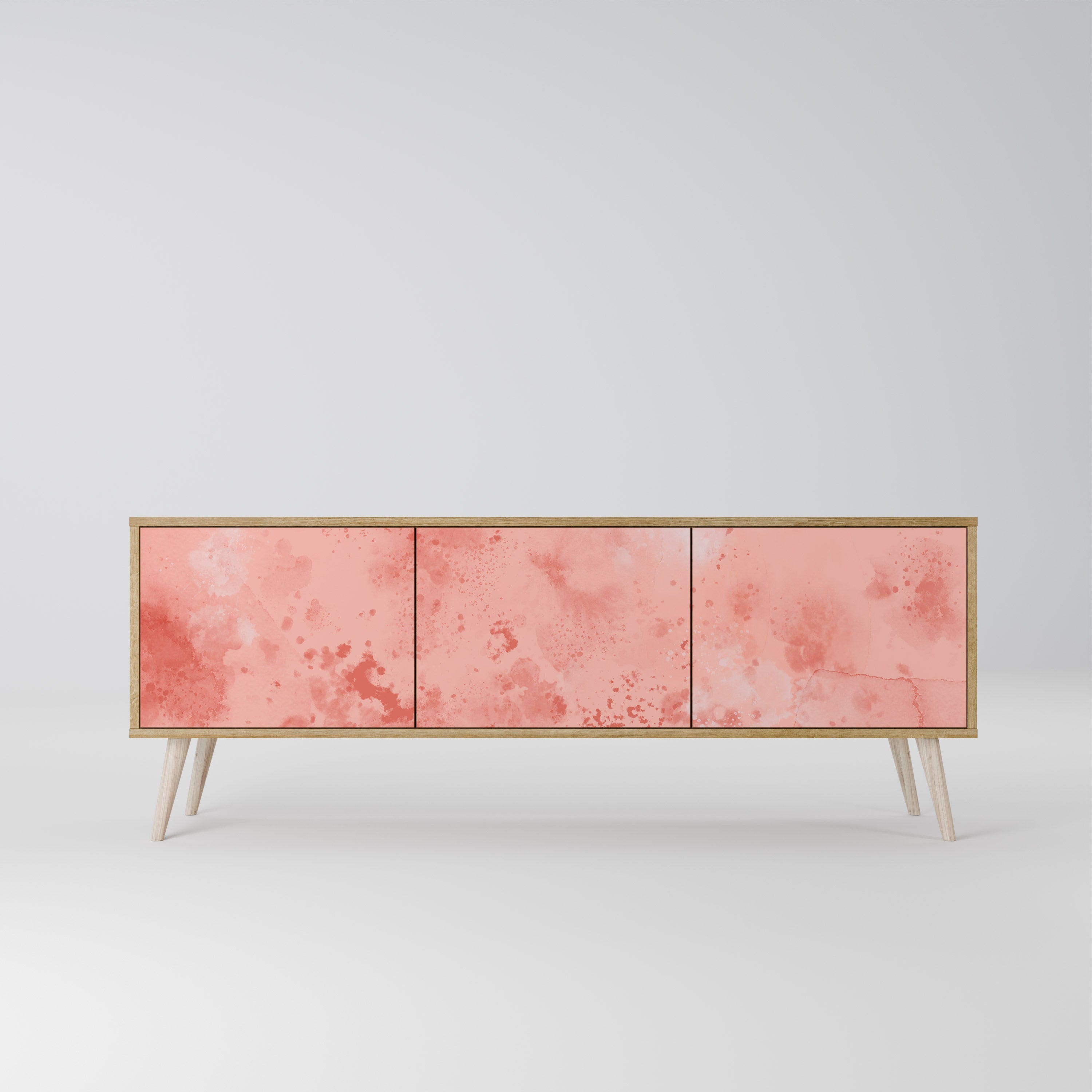 CRANE DANCE Móvel de TV com 3 Portas em Efeito Carvalho