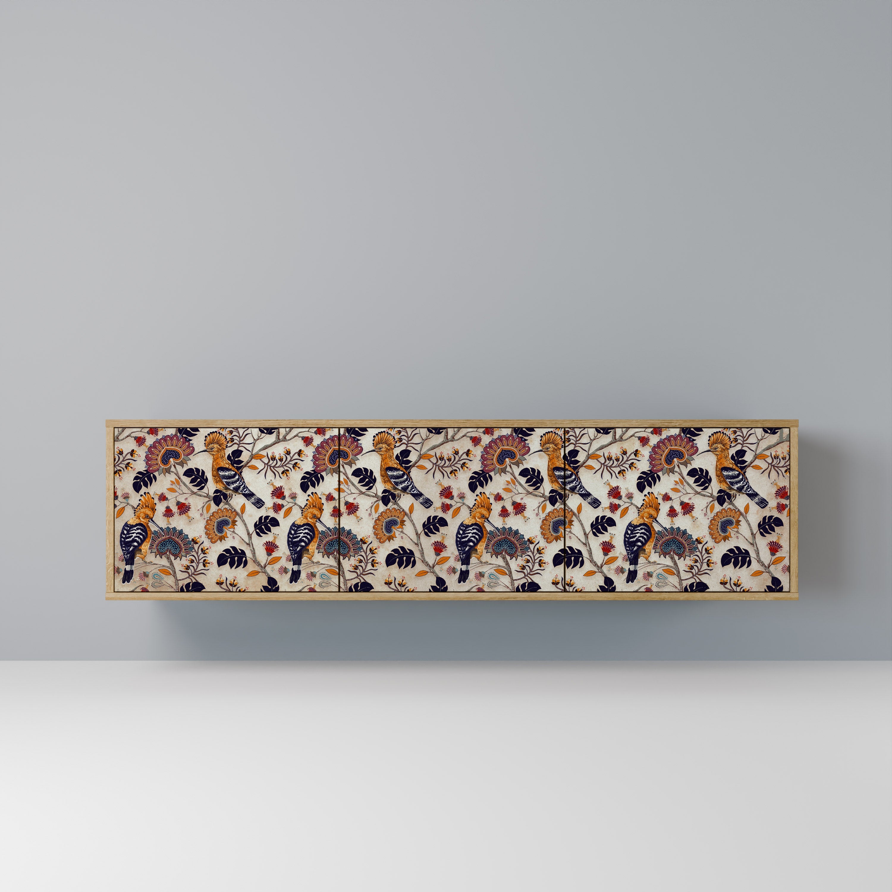 EMINENT HOOPOE Móvel de TV com 3 Portas em Efeito Carvalho