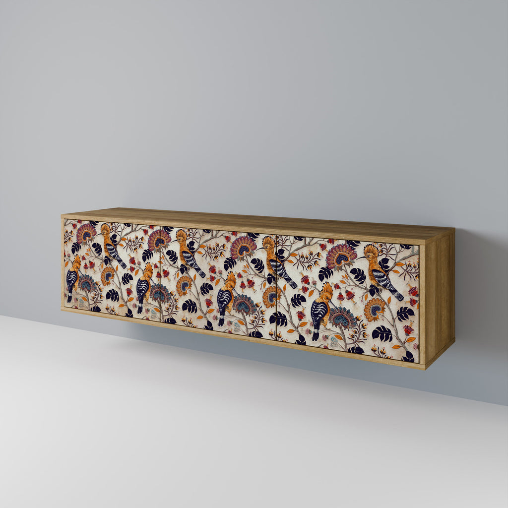 EMINENT HOOPOE Móvel de TV com 3 Portas em Efeito Carvalho