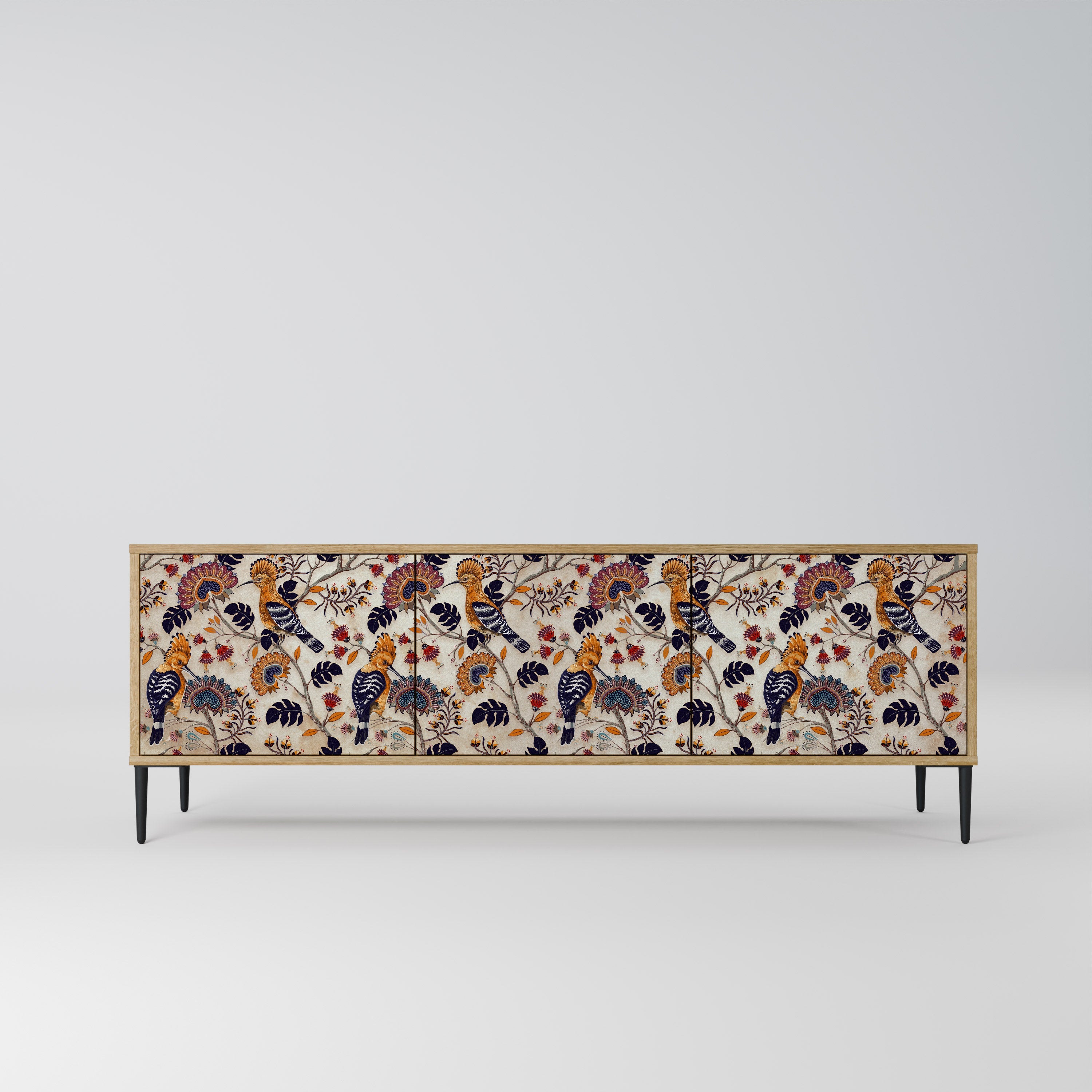 EMINENT HOOPOE Móvel de TV com 3 Portas em Efeito Carvalho