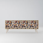 EMINENT HOOPOE Móvel de TV com 3 Portas em Efeito Carvalho