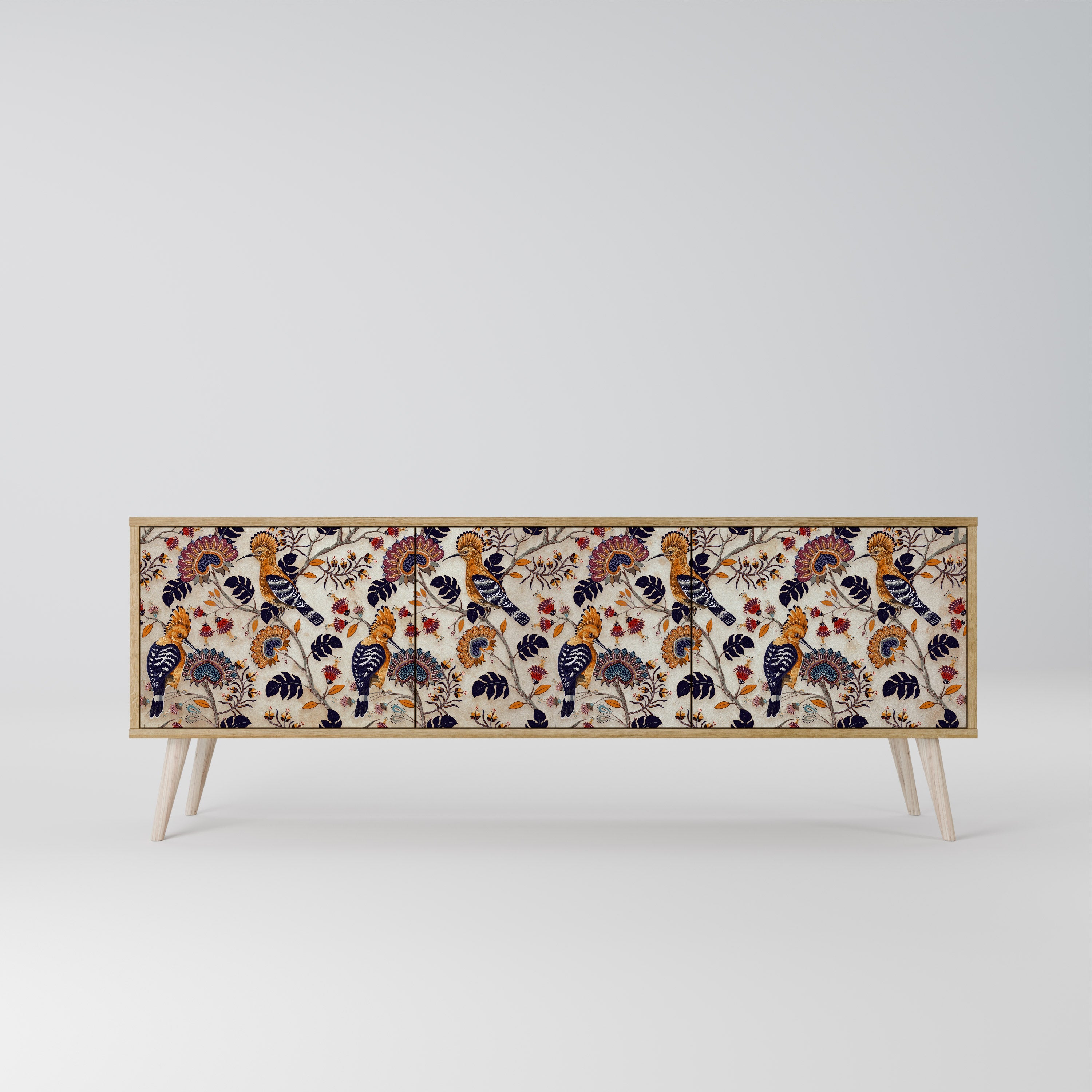 EMINENT HOOPOE Móvel de TV com 3 Portas em Efeito Carvalho