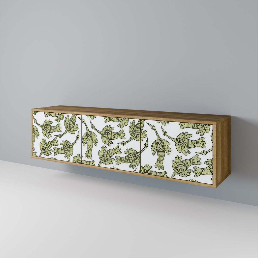 SEEDLING SONGBIRD Móvel de TV com 3 Portas em Efeito Carvalho