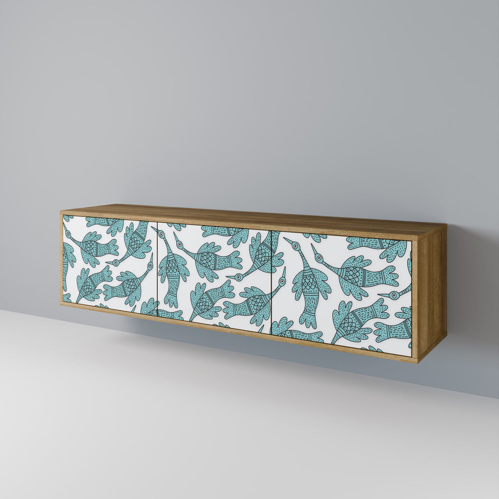 WATERSPOUT SONGIBIRD Móvel de TV com 3 Portas em Efeito Carvalho