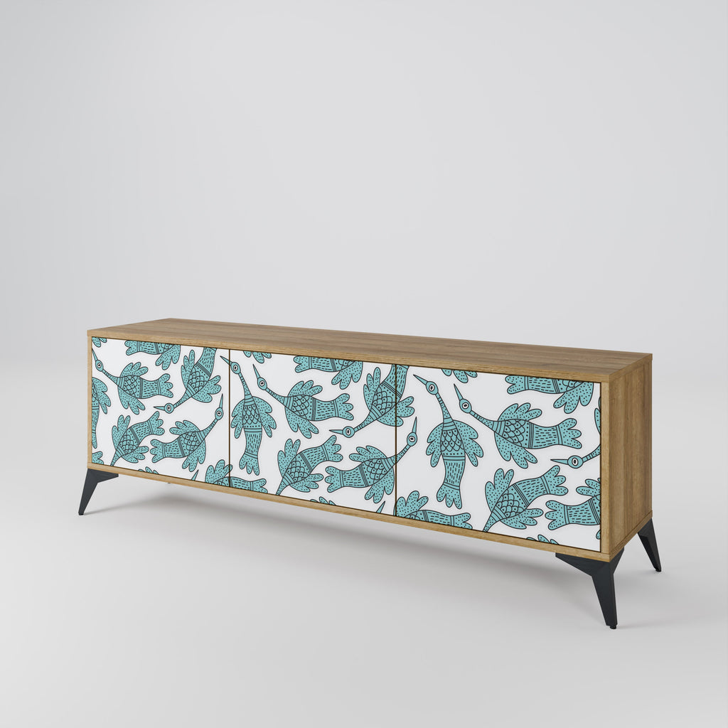 WATERSPOUT SONGIBIRD Móvel de TV com 3 Portas em Efeito Carvalho