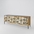 ALMONDINE SONGBIRD Móvel de TV com 3 Portas em Efeito Carvalho