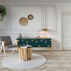 AUTUMN INSECTS Móvel de TV com 3 Portas em Efeito Carvalho