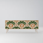 DANCING PREDATORS Móvel de TV com 3 Portas em Efeito Carvalho