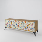 COLORFUL INSECTS Móvel de TV com 3 Portas em Efeito Carvalho