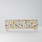 COLORFUL INSECTS Móvel de TV com 3 Portas em Efeito Carvalho