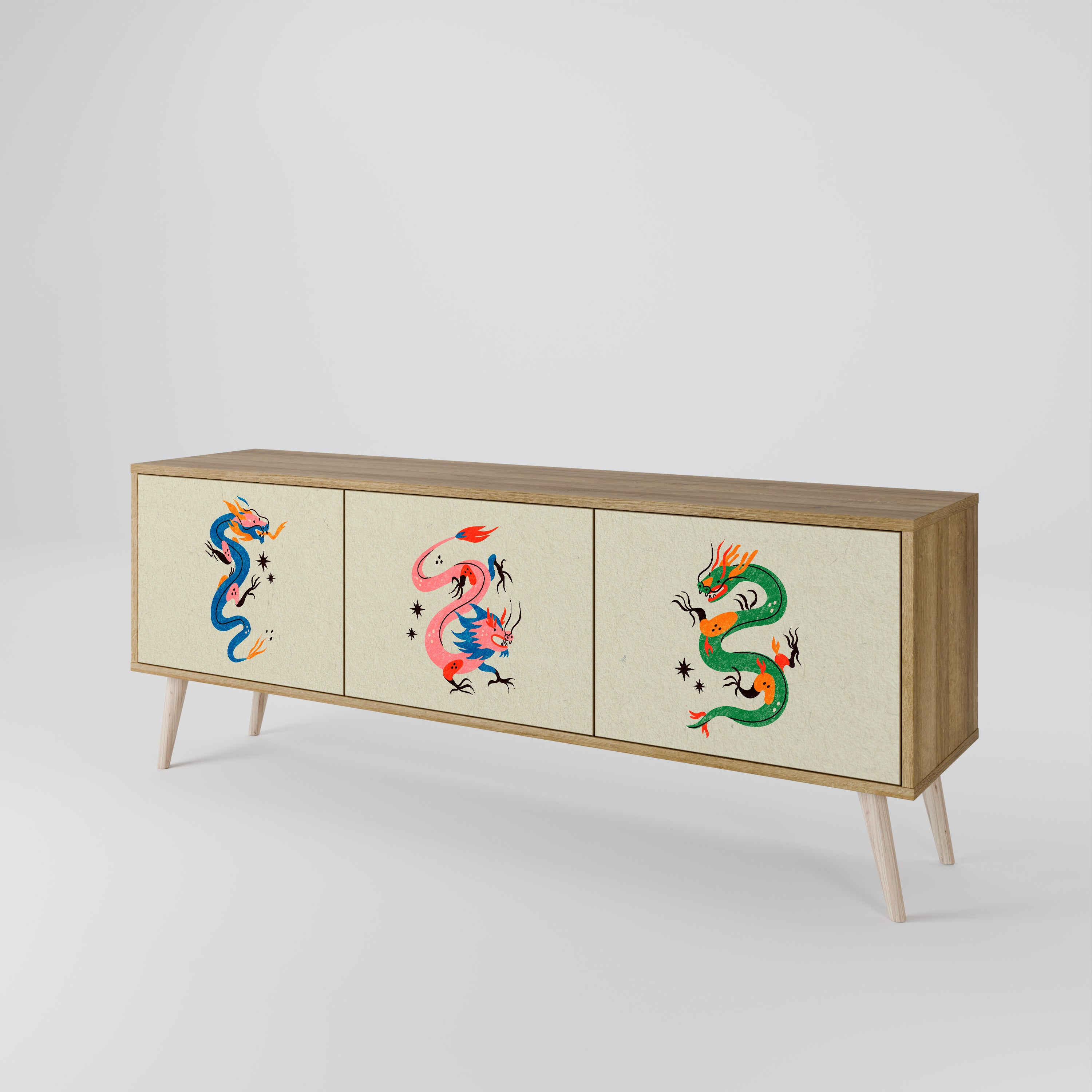 MYTHOLOGICAL CREATURES Móvel de TV de 3 Portas