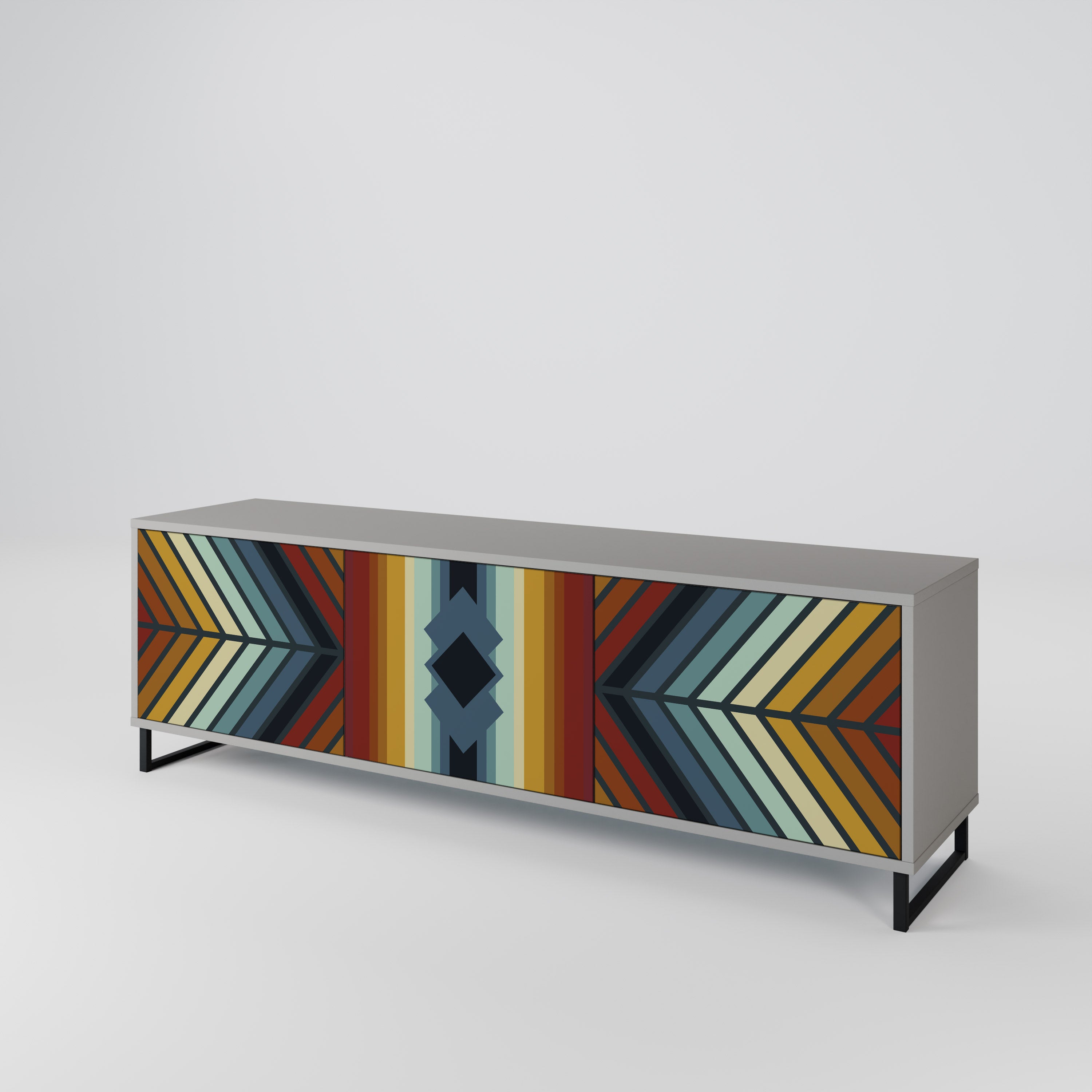 INDIGENOUS ZIGZAG Móvel de TV de 3 Portas
