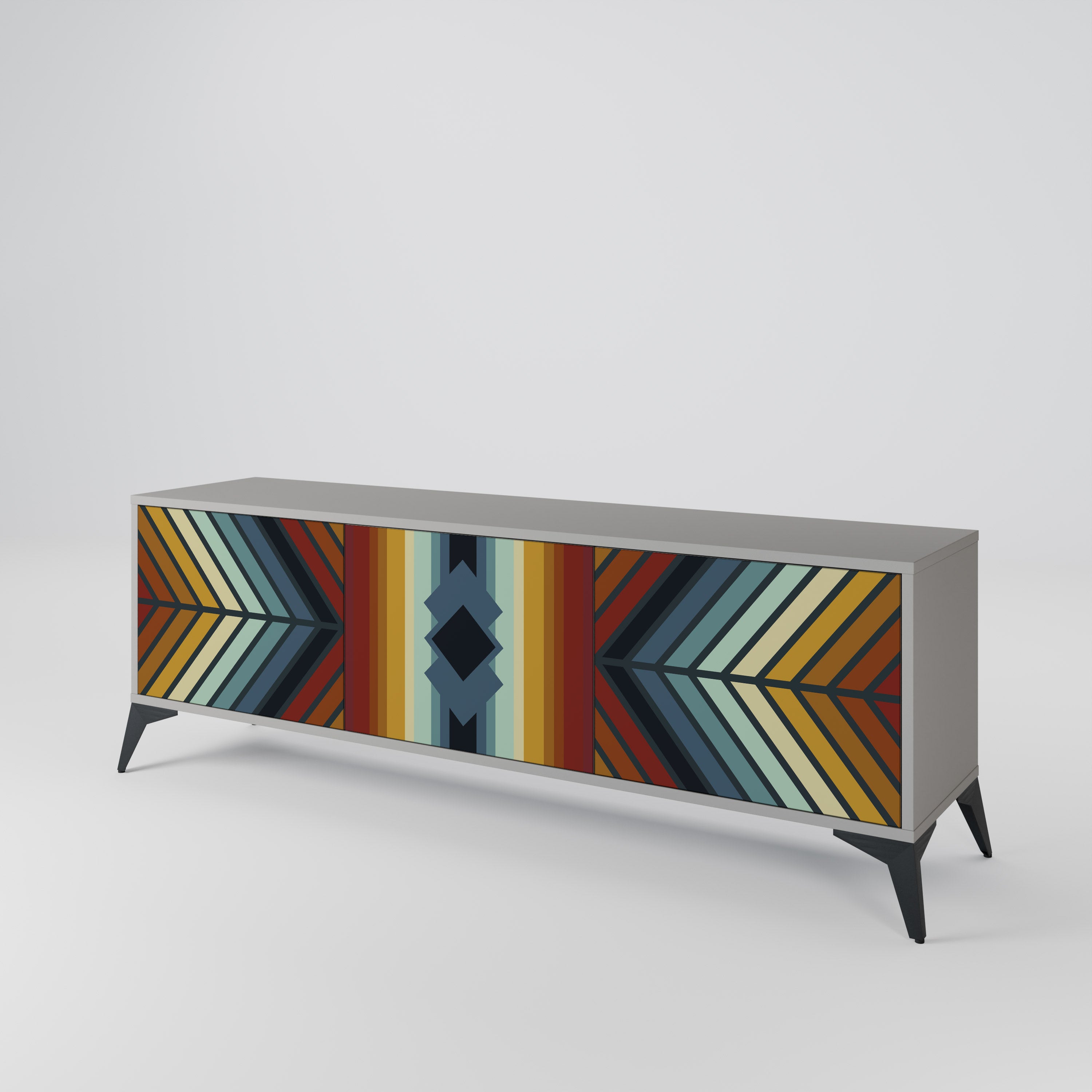 INDIGENOUS ZIGZAG Móvel de TV de 3 Portas