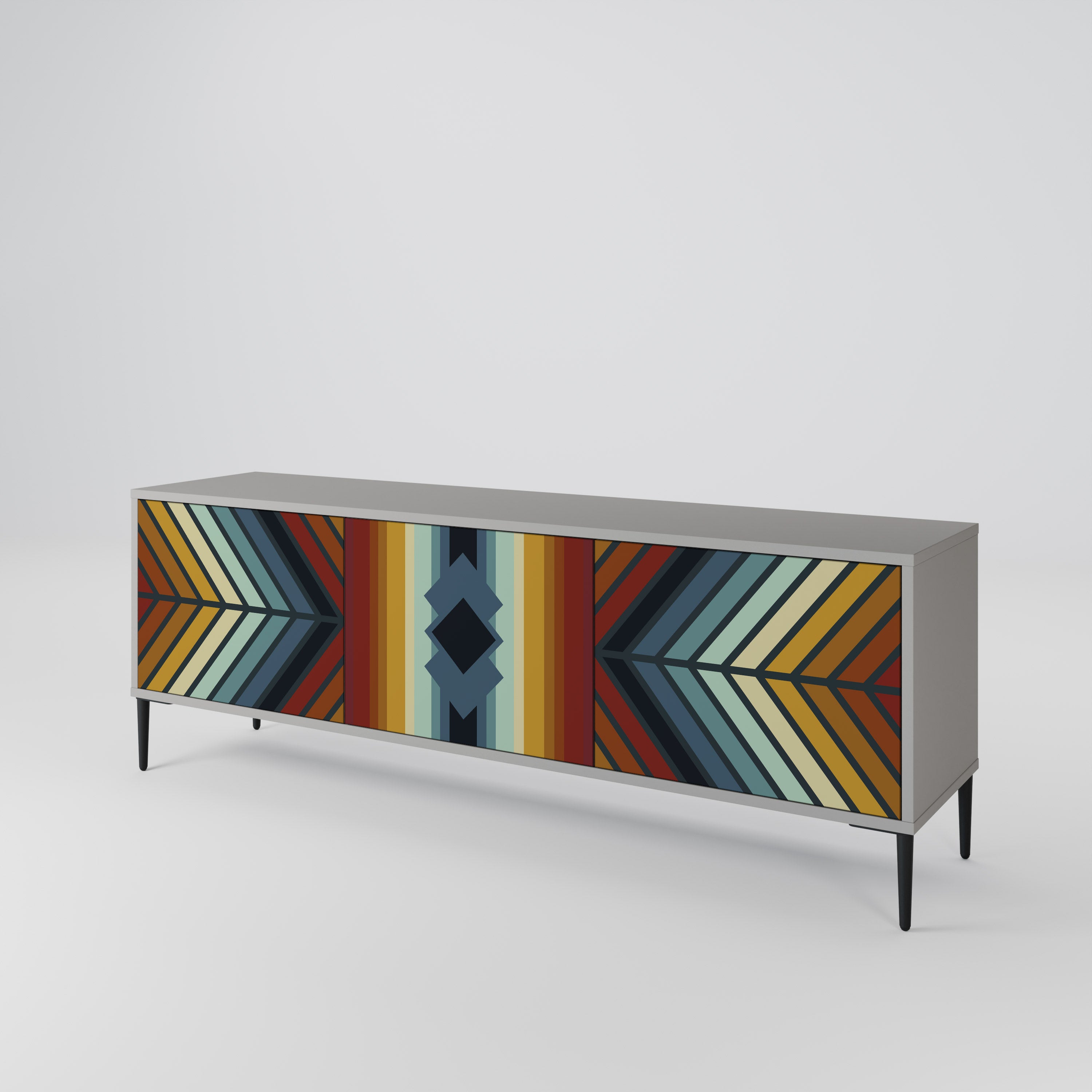 INDIGENOUS ZIGZAG Móvel de TV de 3 Portas