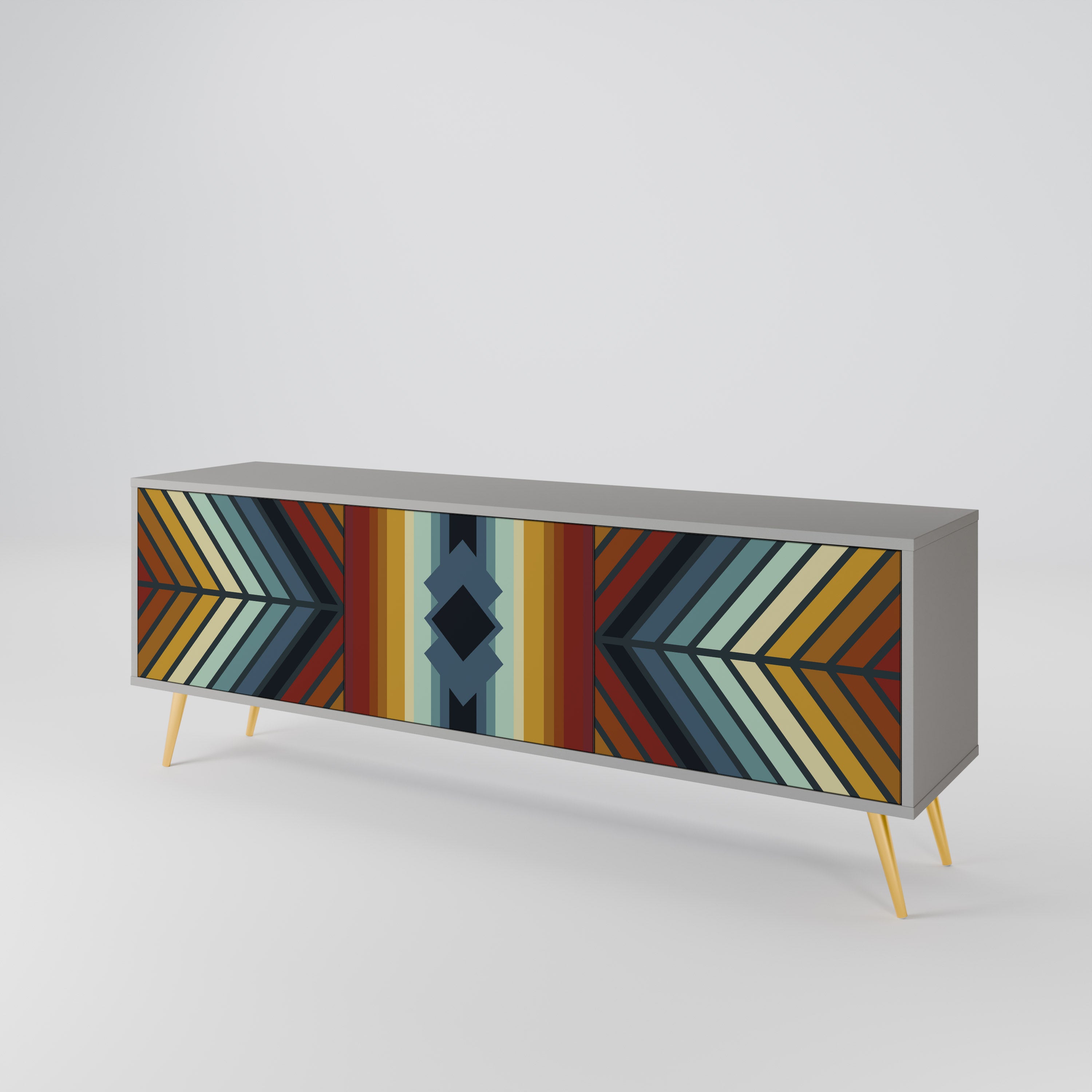 INDIGENOUS ZIGZAG Móvel de TV de 3 Portas