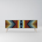 INDIGENOUS ZIGZAG Móvel de TV com 3 Portas em Acabamento Cinzento