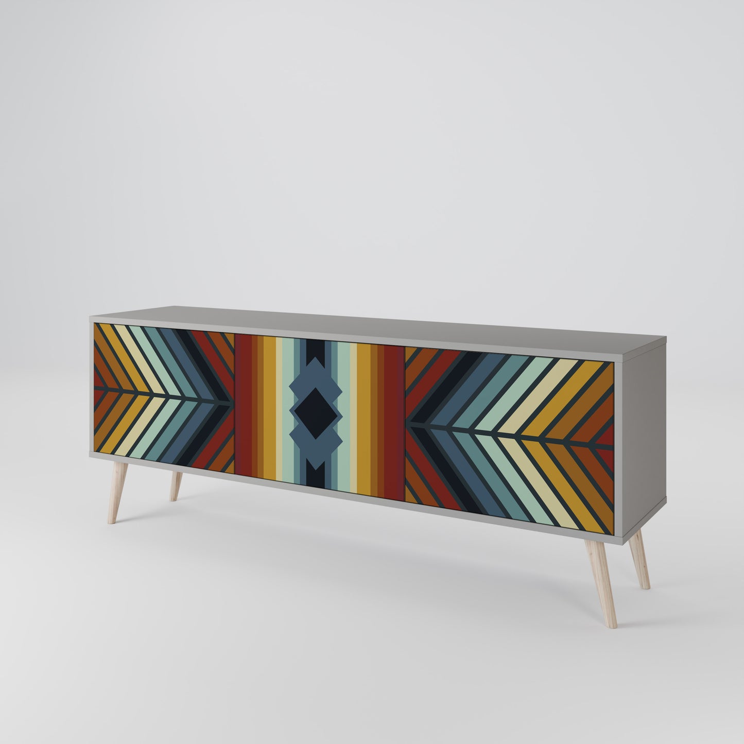 INDIGENOUS ZIGZAG Móvel de TV de 3 Portas