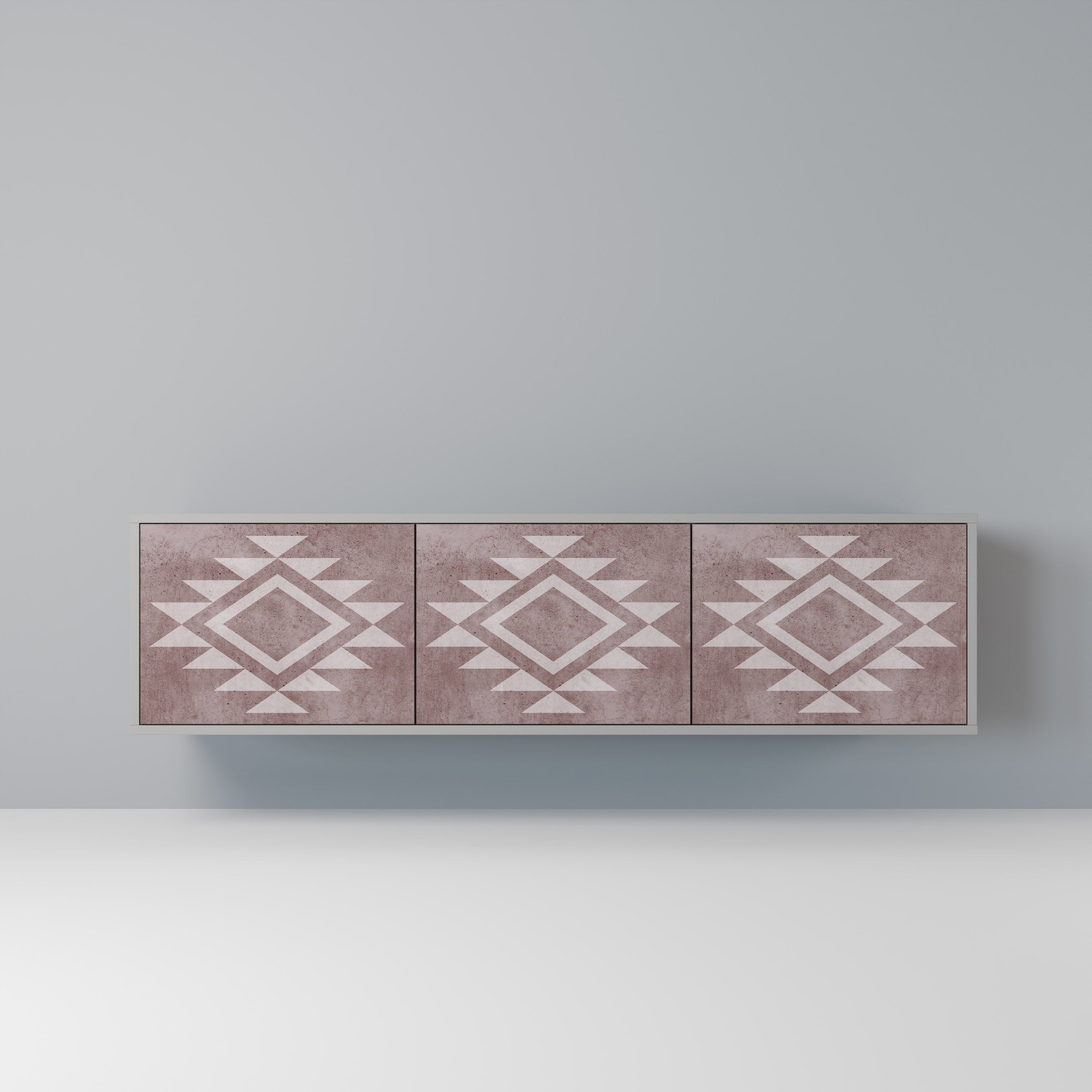 MARVEL MOSAIC Móvel de TV com 3 Portas em Acabamento Cinzento