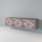 MARVEL MOSAIC Móvel de TV com 3 Portas em Acabamento Cinzento