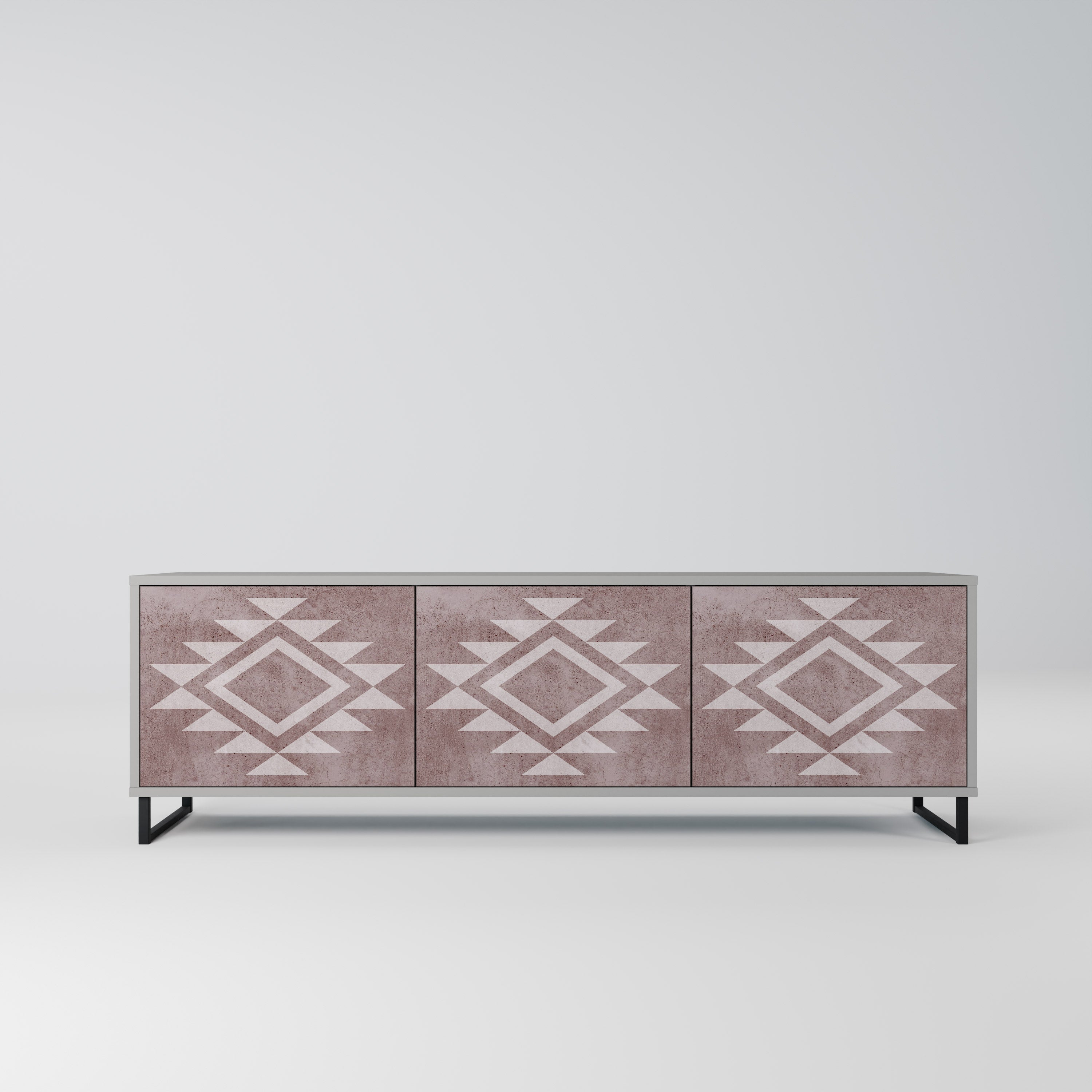 MARVEL MOSAIC Móvel de TV com 3 Portas em Acabamento Cinzento