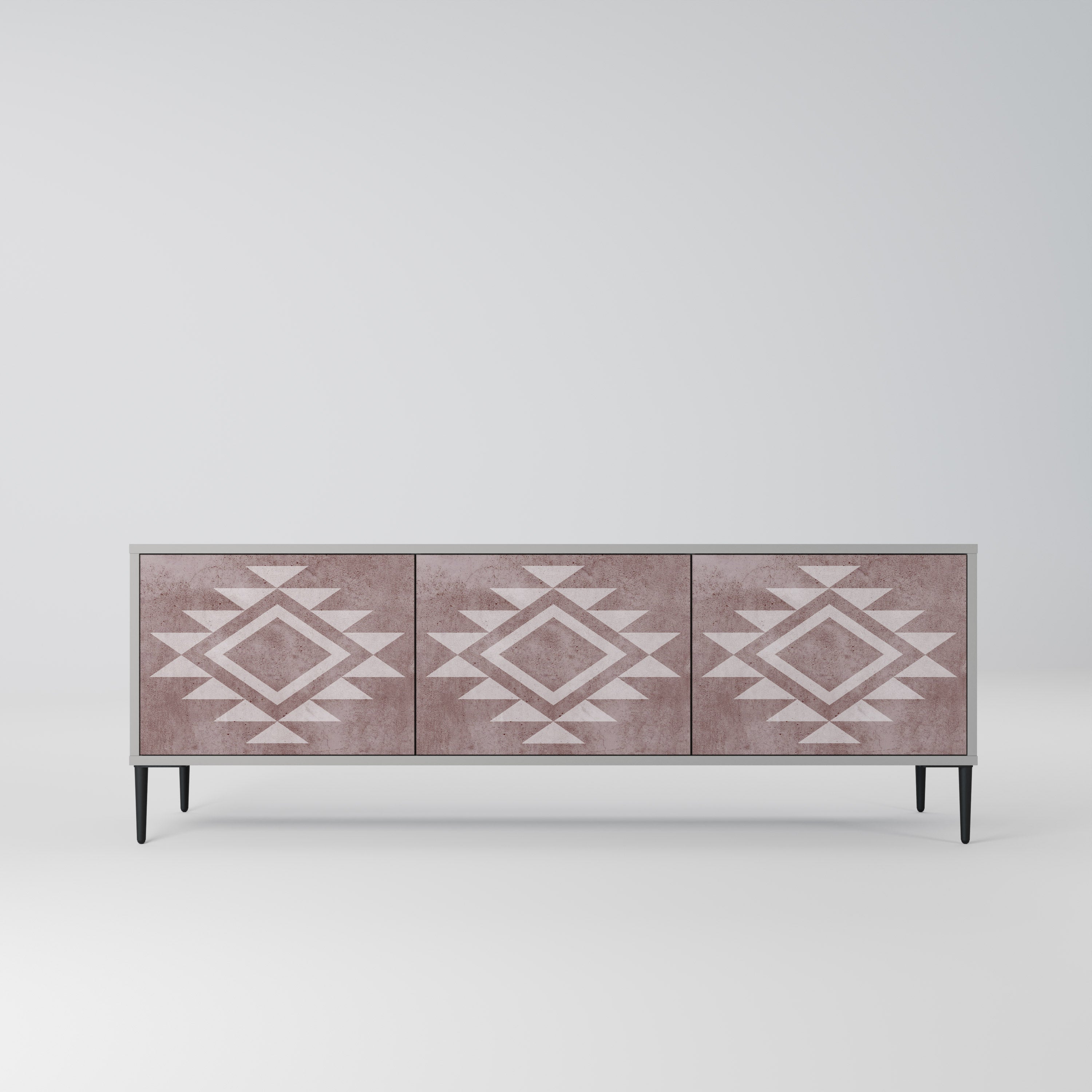 MARVEL MOSAIC Móvel de TV com 3 Portas em Acabamento Cinzento