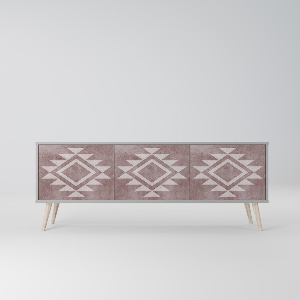 MARVEL MOSAIC Móvel de TV com 3 Portas em Acabamento Cinzento