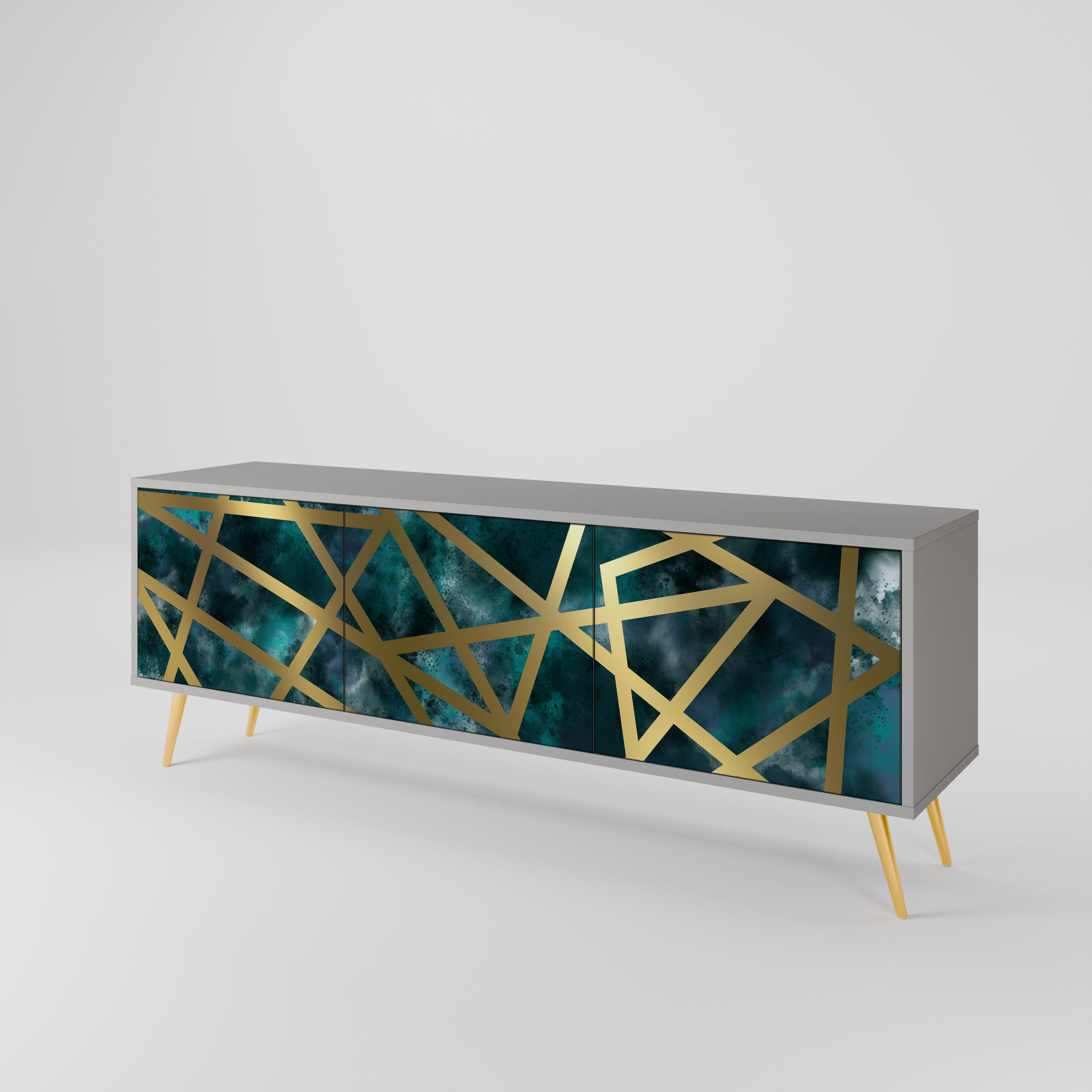 THE LABYRINTH OF GOLD 3-Door TV Cabinet