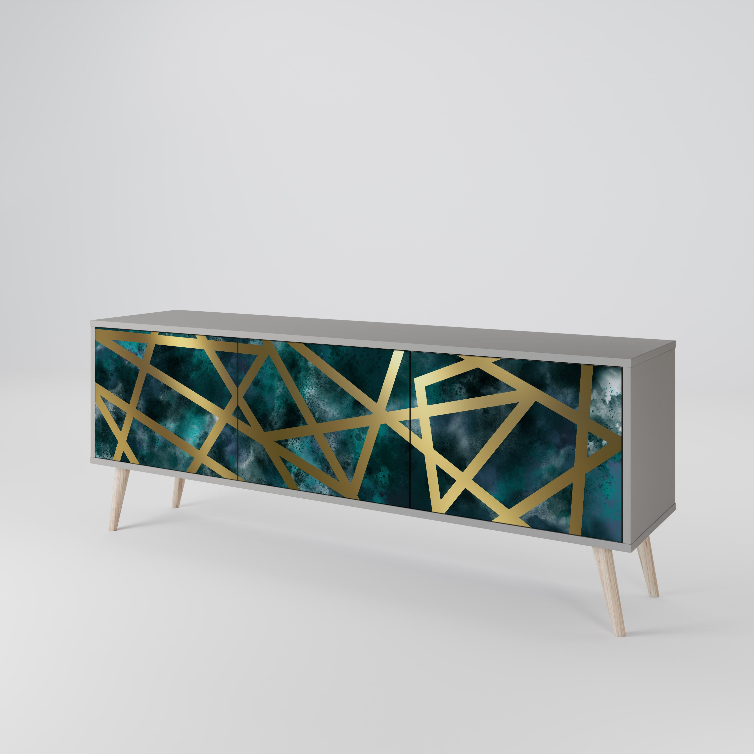 THE LABYRINTH OF GOLD 3-Door TV Cabinet