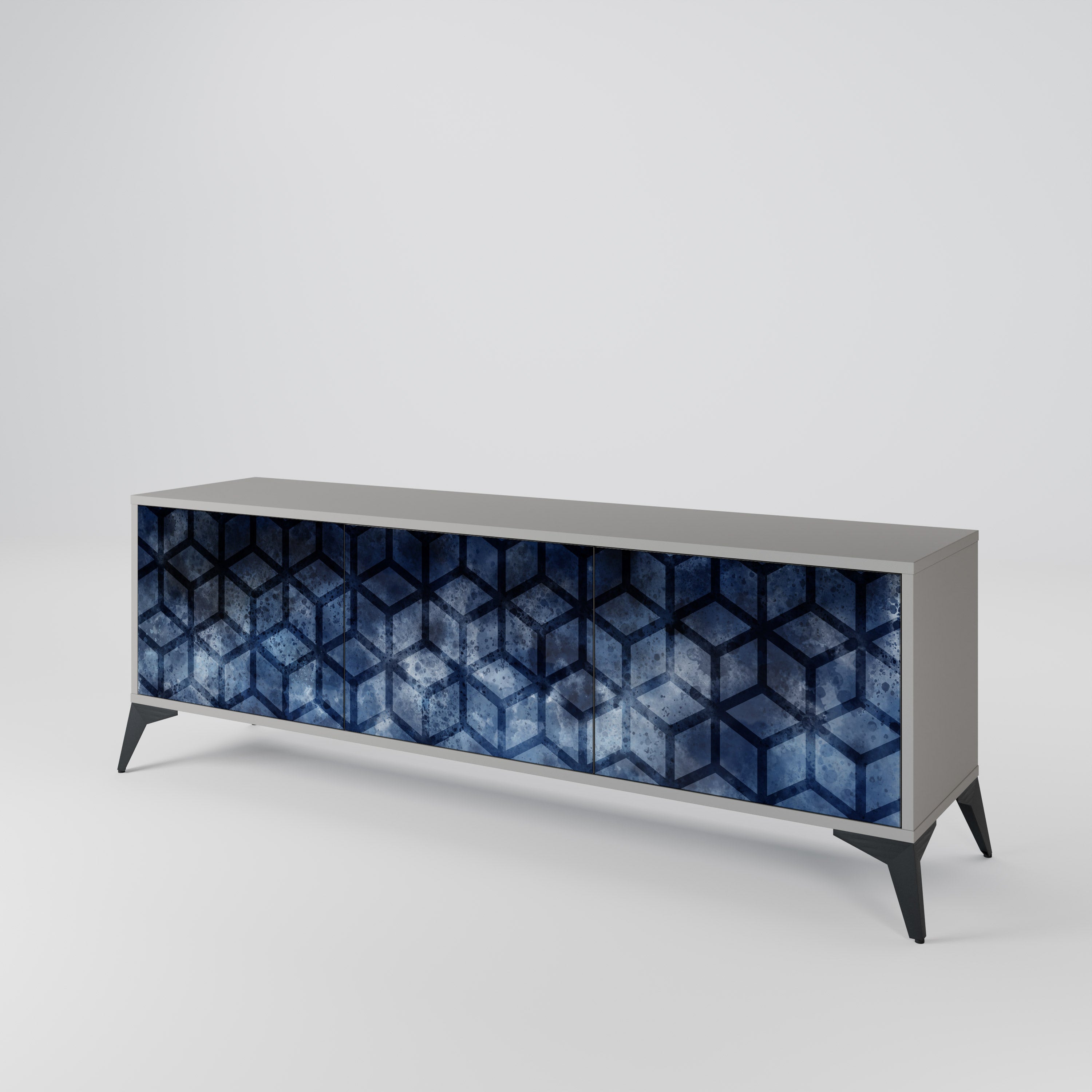 CUBIC MIST 3-Door TV Cabinet