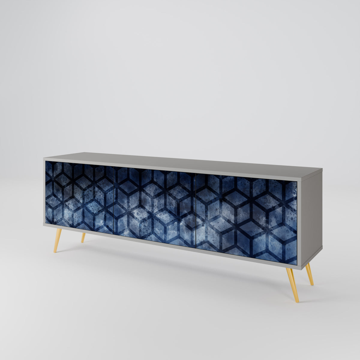 CUBIC MIST 3-Door TV Cabinet