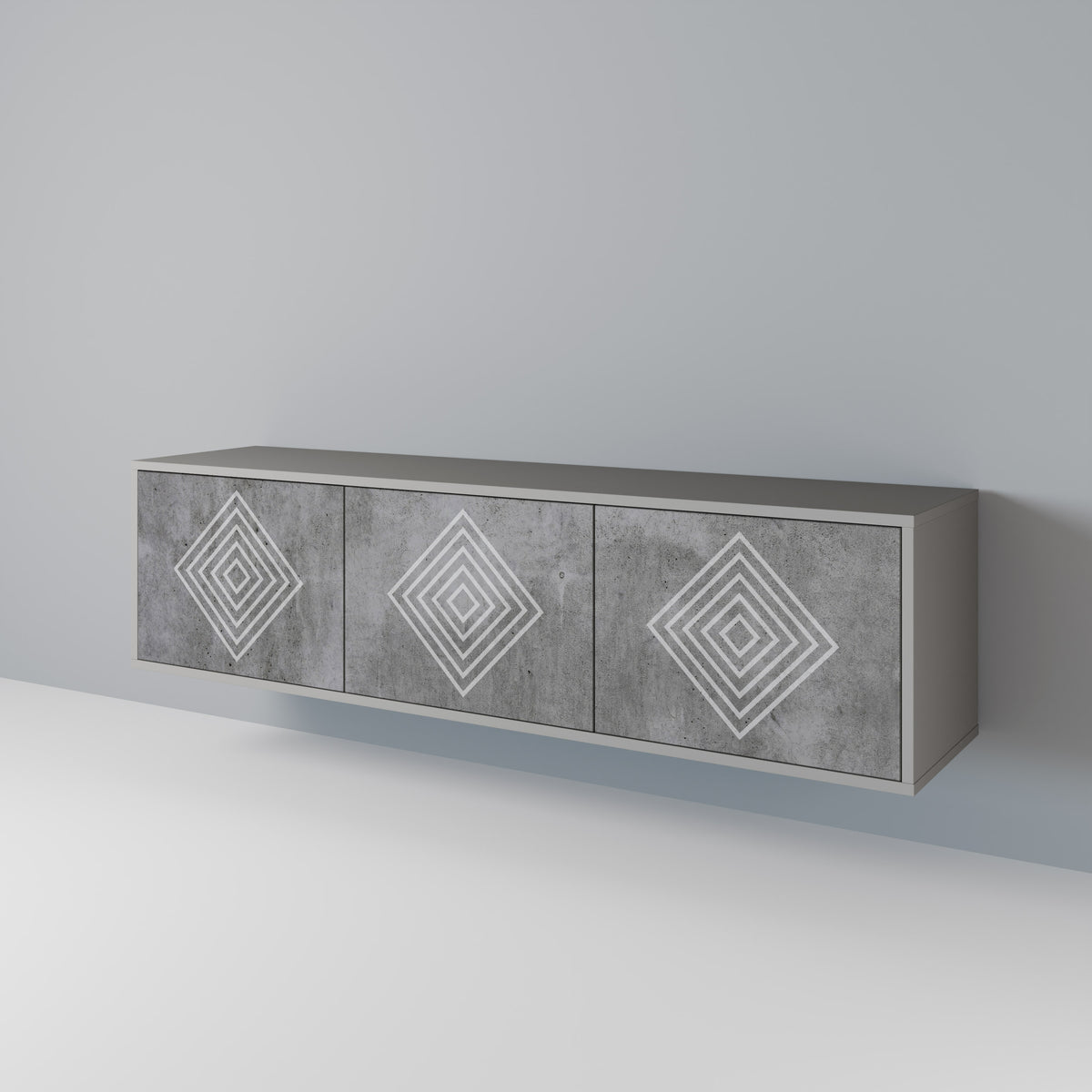 POLYGONAL ARTISTRY Móvel de TV de 3 Portas