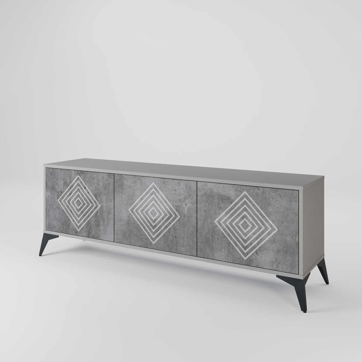 POLYGONAL ARTISTRY Móvel de TV de 3 Portas