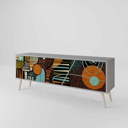 GEODE GLIMMER Móvel de TV de 3 Portas