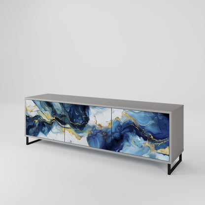 INKY MARBLE Móvel de TV de 3 Portas