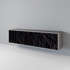 SHIMMER SPIDERGRAM Móvel de TV com 3 Portas em Acabamento Cinzento