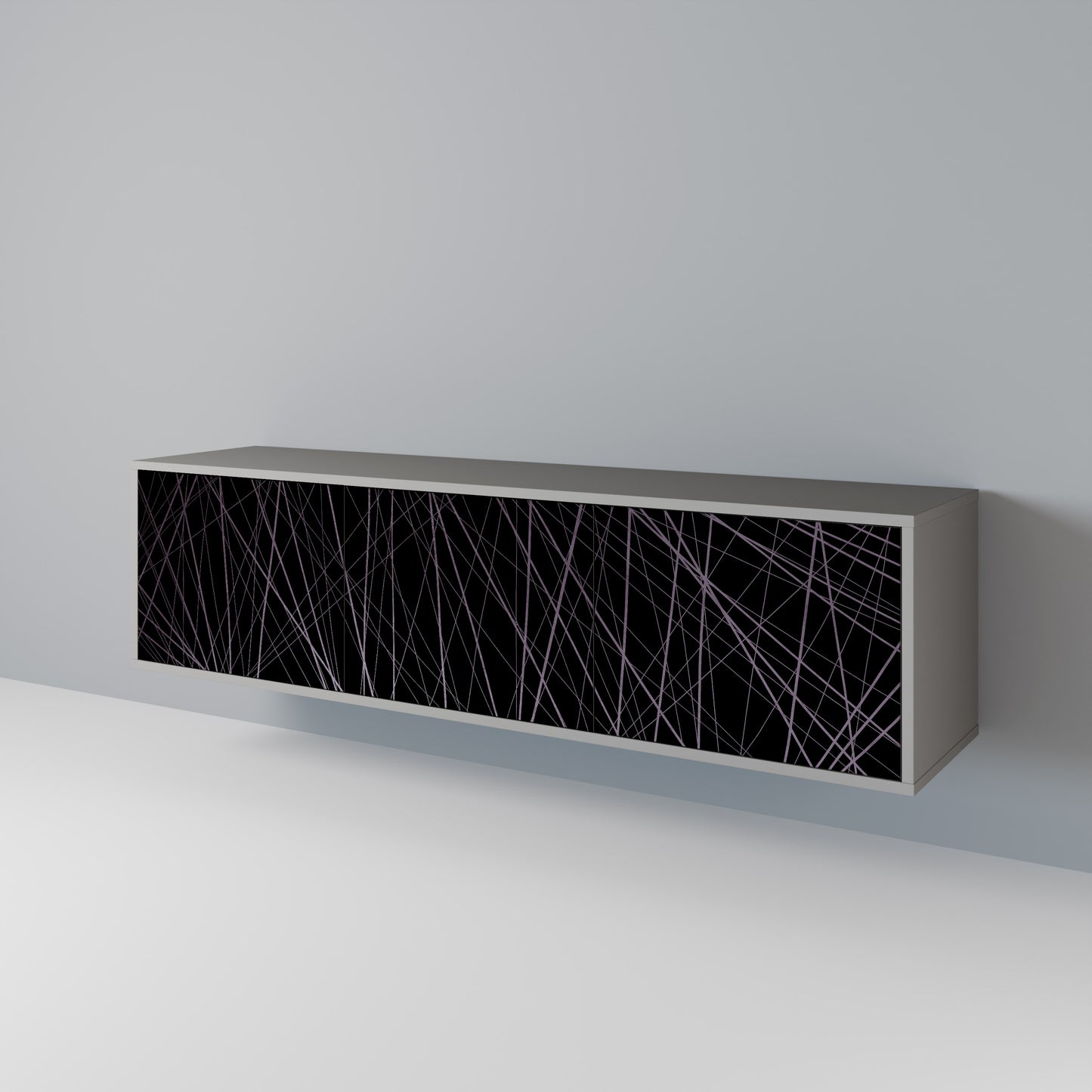 SHIMMER SPIDERGRAM 3-Door TV Cabinet
