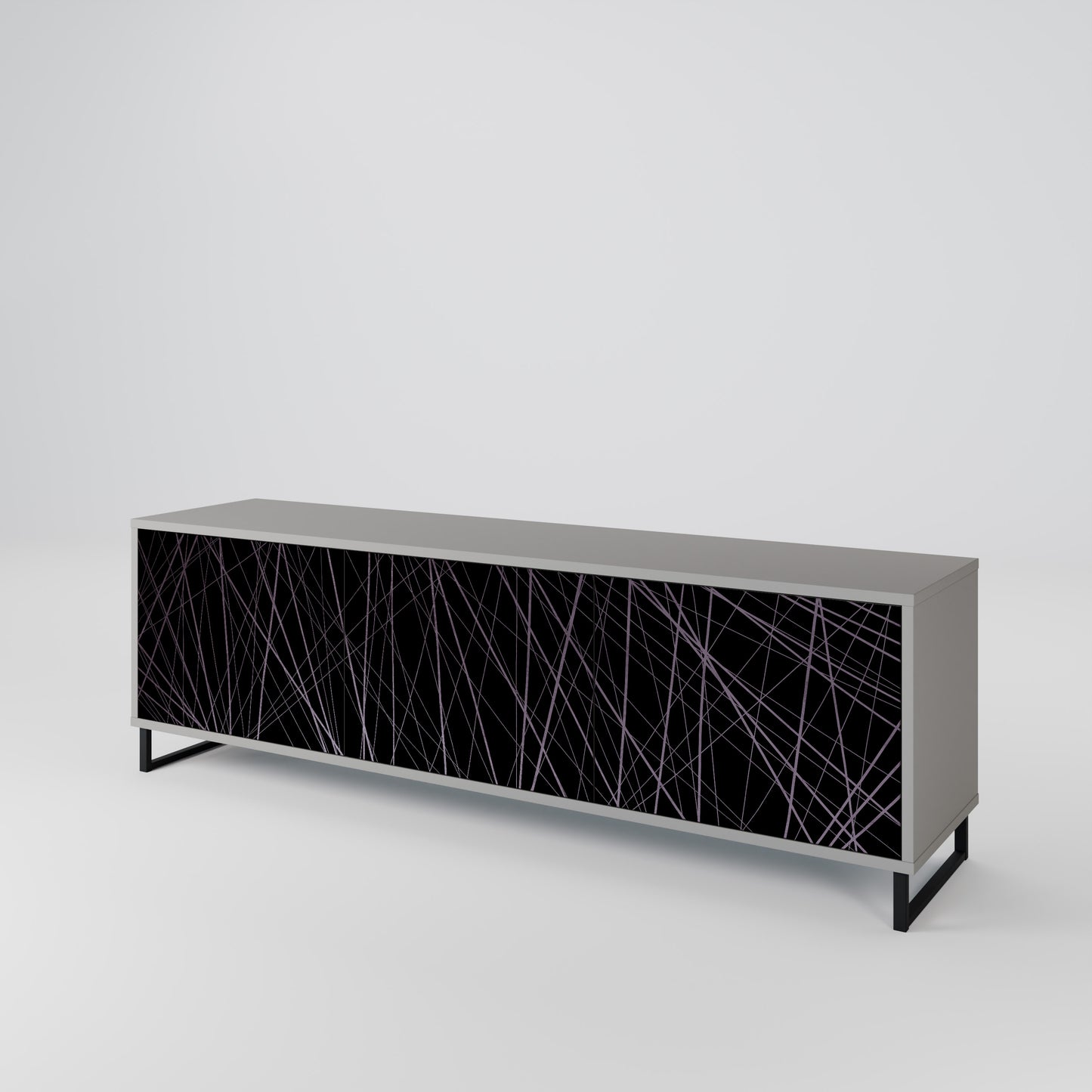 SHIMMER SPIDERGRAM 3-Door TV Cabinet