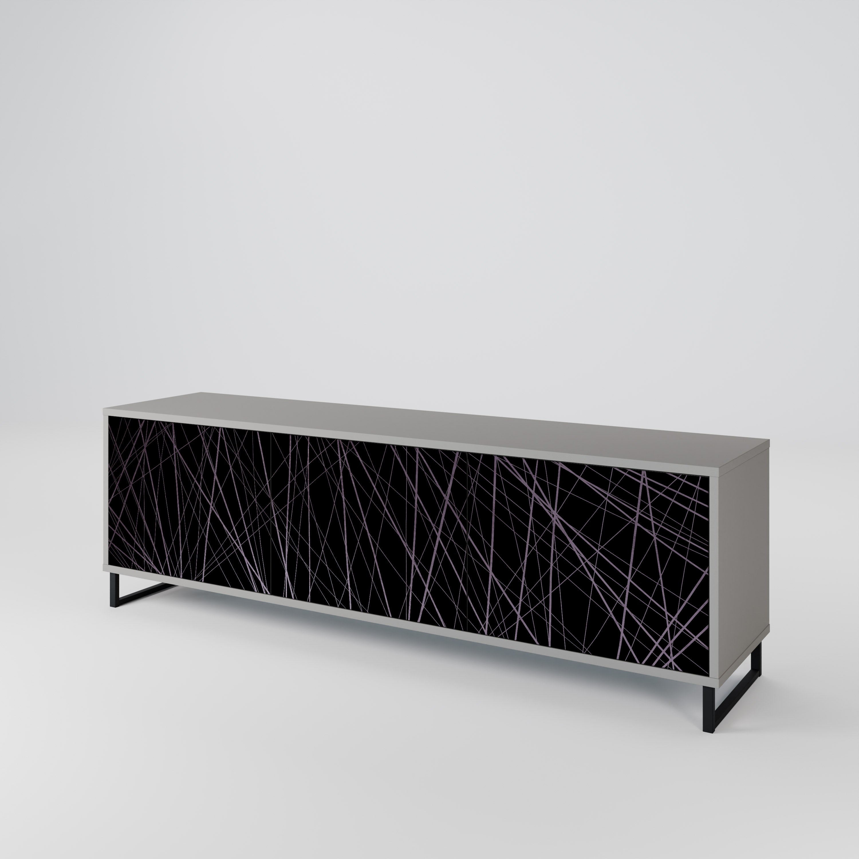 SHIMMER SPIDERGRAM 3-Door TV Cabinet