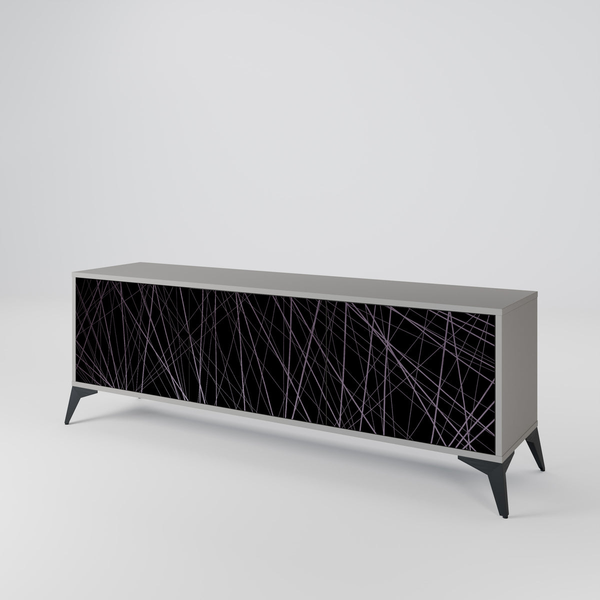 SHIMMER SPIDERGRAM 3-Door TV Cabinet