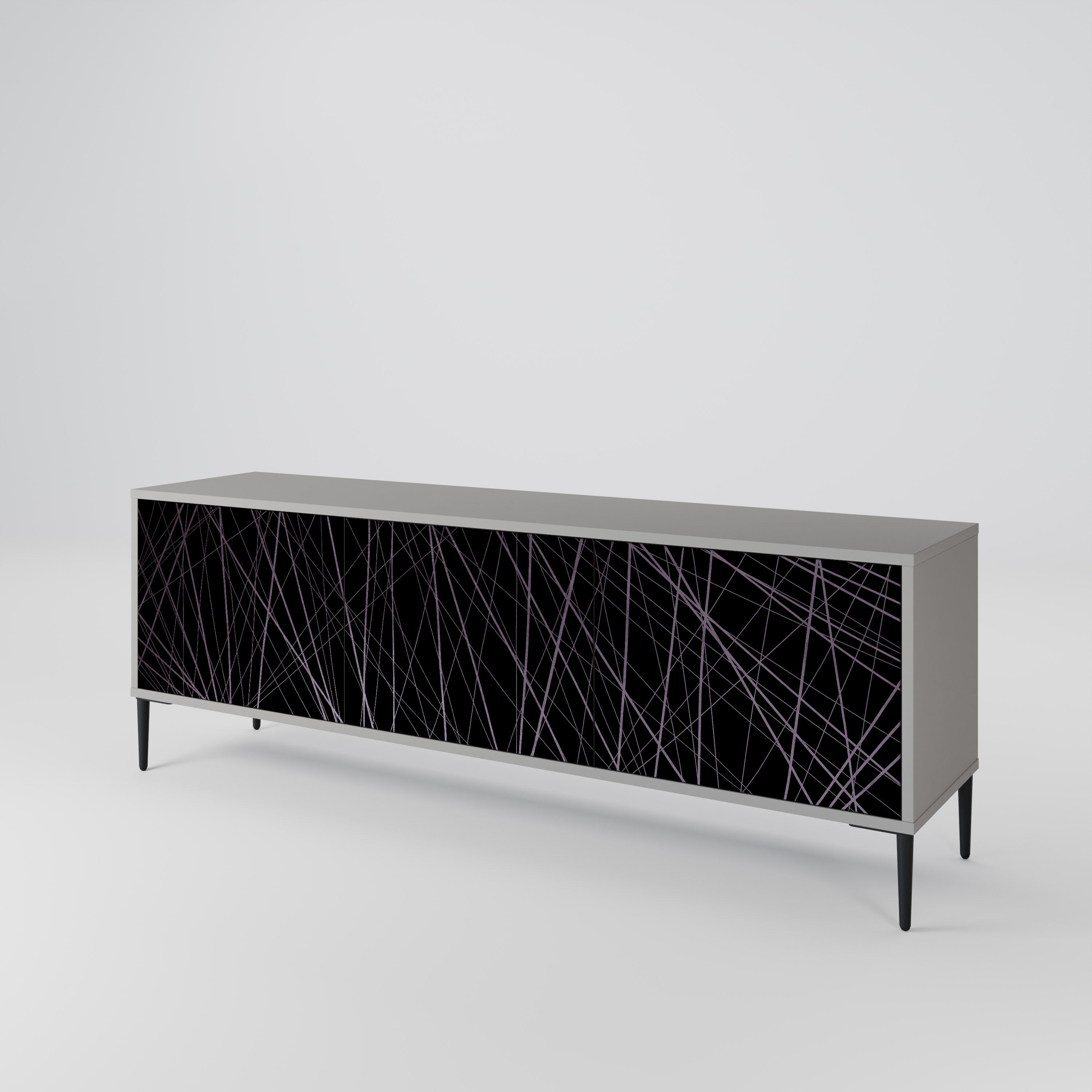 SHIMMER SPIDERGRAM 3-Door TV Cabinet