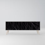 SHIMMER SPIDERGRAM Móvel de TV com 3 Portas em Acabamento Cinzento