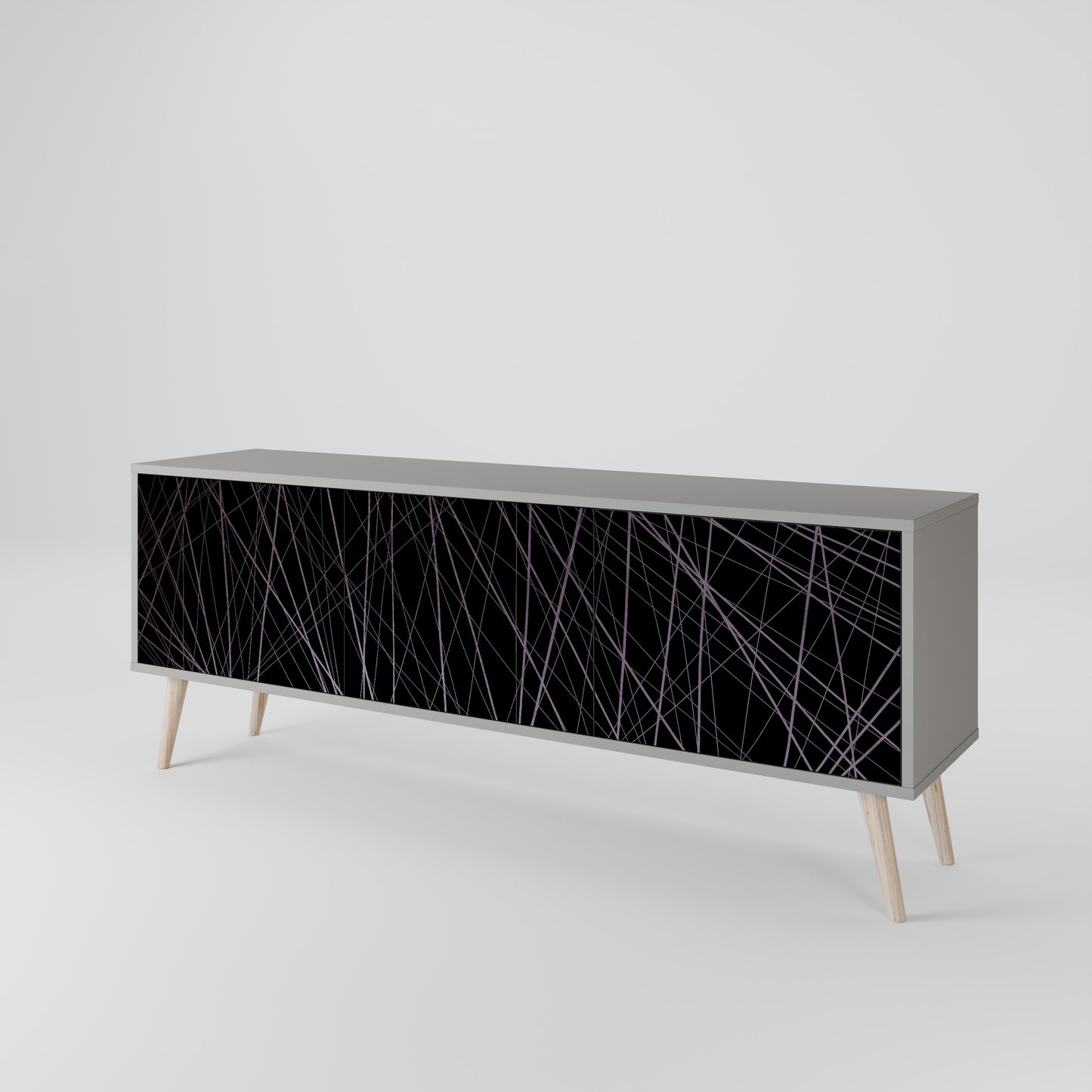 SHIMMER SPIDERGRAM 3-Door TV Cabinet