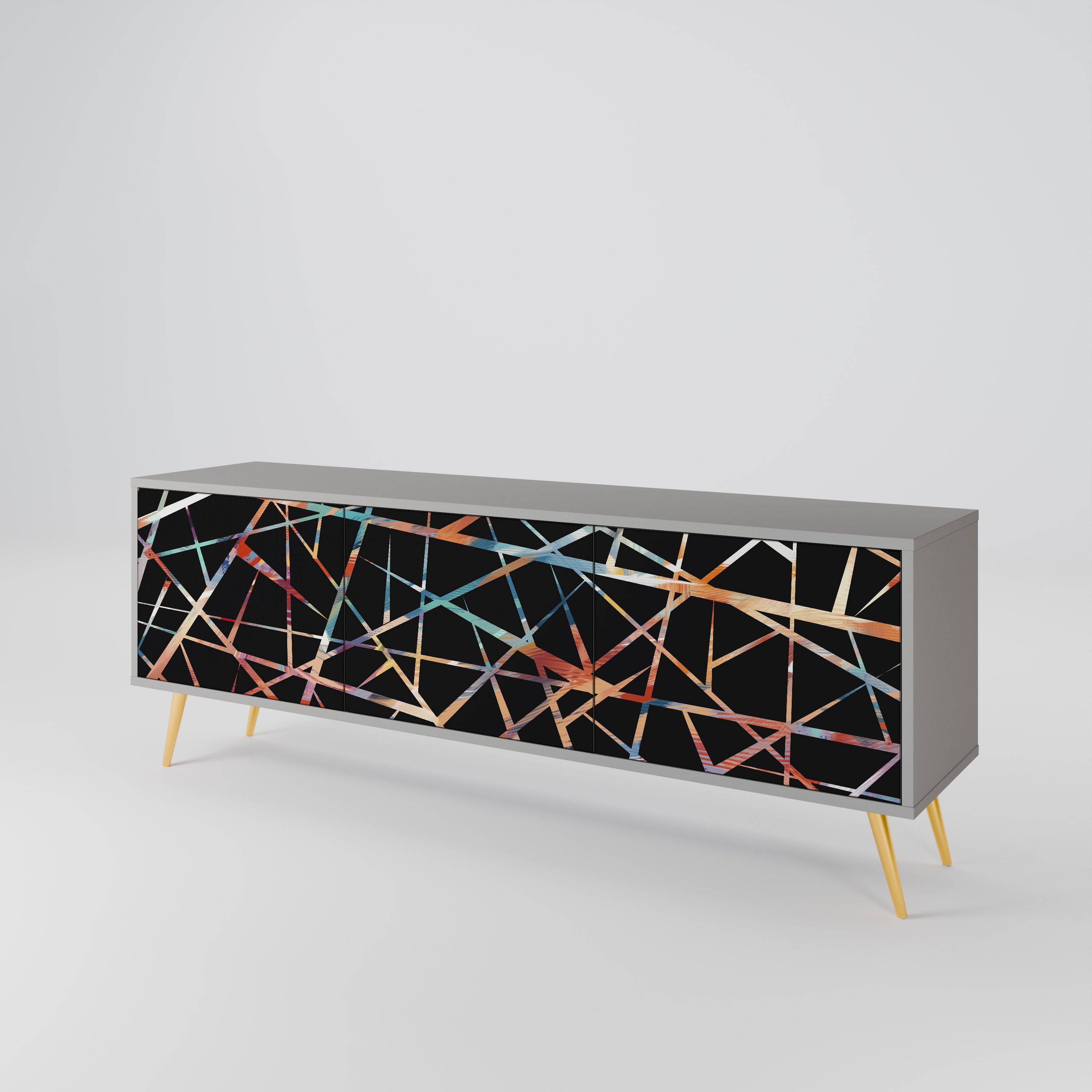 POLYGON VERVE 3-Door TV Cabinet